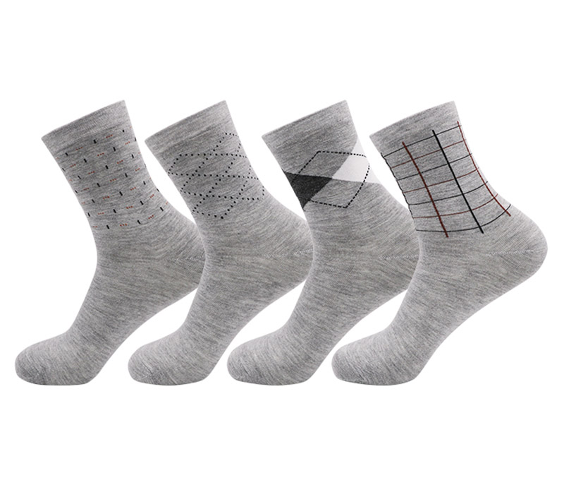 Men's Grey Business Low Cut Socks